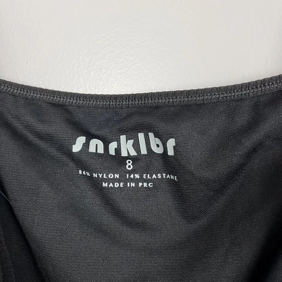 SNRKLBR Womens Size 4 Small One Piece Swim Suit Swimsuit Black Beach Festival - Picture 7 of 8